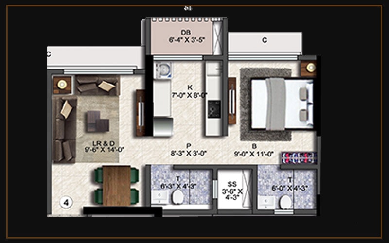 1bhk(b4)